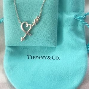 Tiffany & Co Heart and Arrow Sterling Silver Necklace